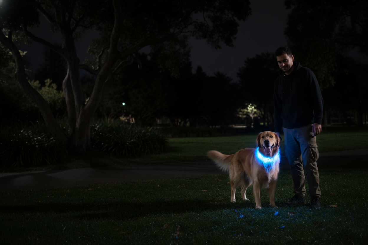 Dark Park Night Scene